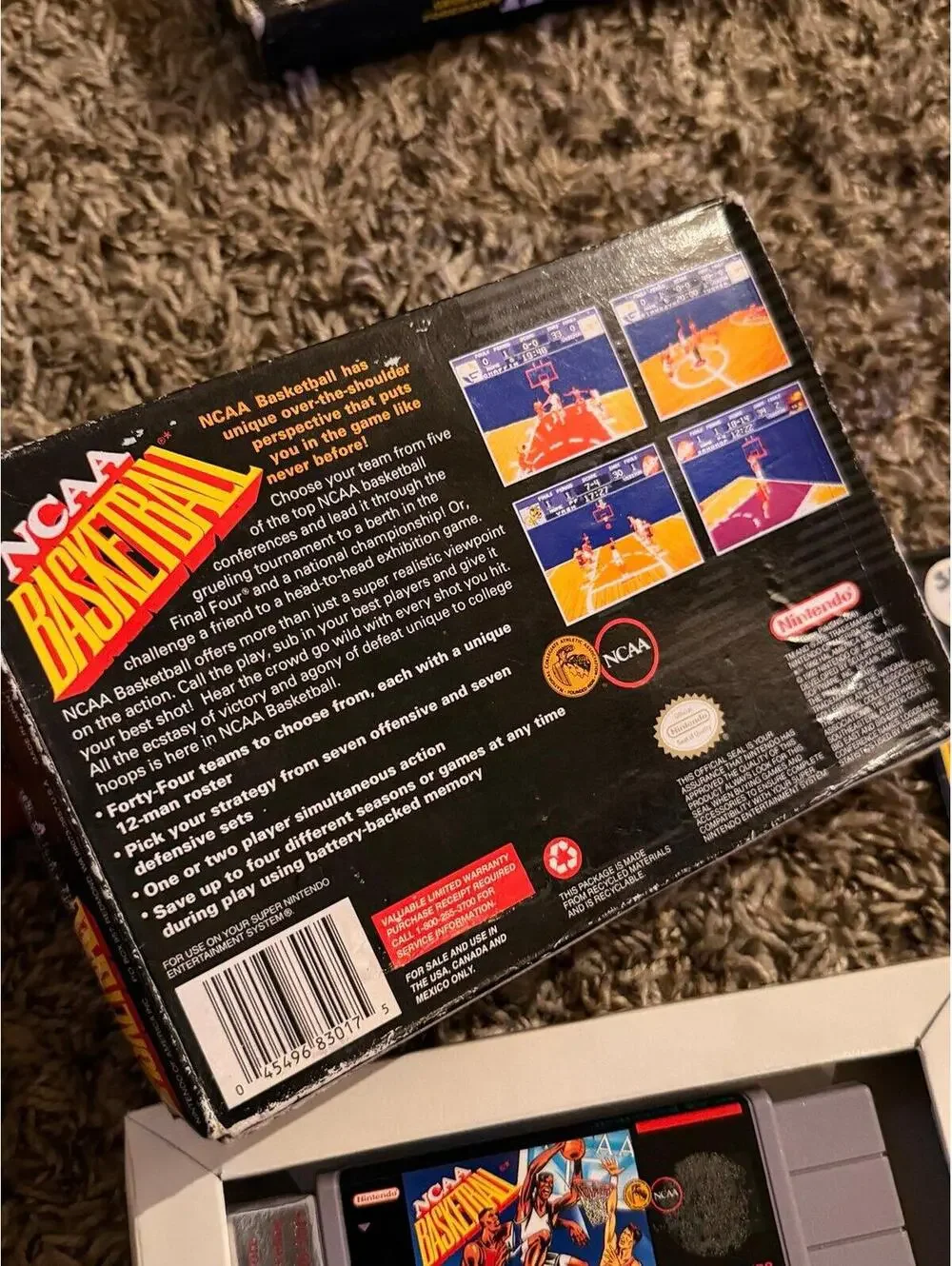 NCAA Basketball for Super Nintendo